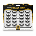 3D Faux mink - Premium Silk Lashes (10 Pairs)